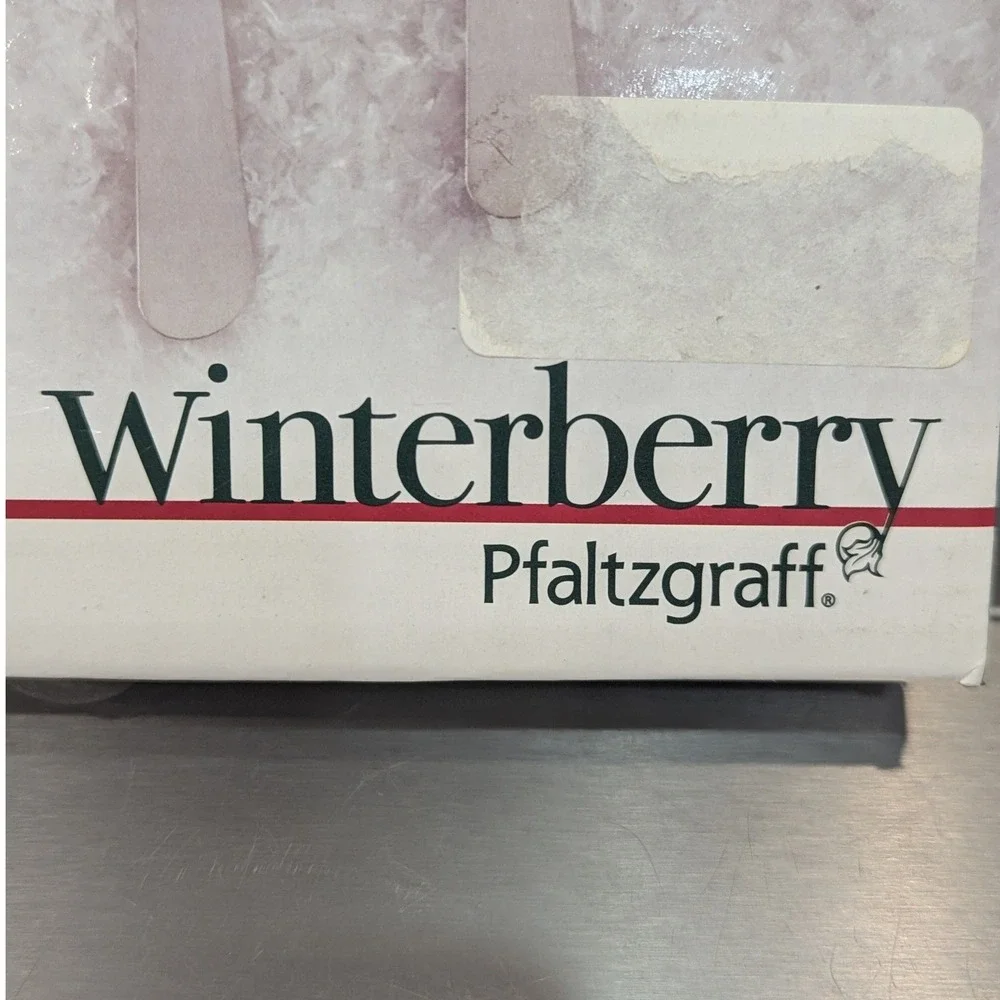 Pfaltzgraff Winterberry Ceramic Christmas Spreaders Set of 4 Stainless Steel